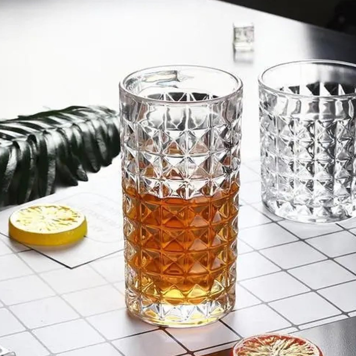 Glass Tumbler Juice Glasses And Transparent Water Glasses Big Size (6 Pcs Set  278 Ml)