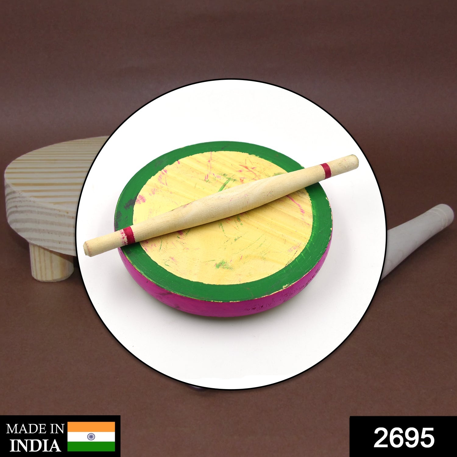 2695 Kids Chakla Belan Set Used In All Kinds Of Household Places By Kids And Childrens For Playing Purposes Etc.