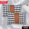 Pillow Covers Leather  Cotton Cushion Covers (17  17 Inch  1 Pair  2 Pc)