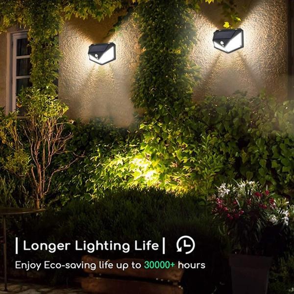 1255 Solar Lights For Garden Led Security Lamp For Home Outdoors Pathways