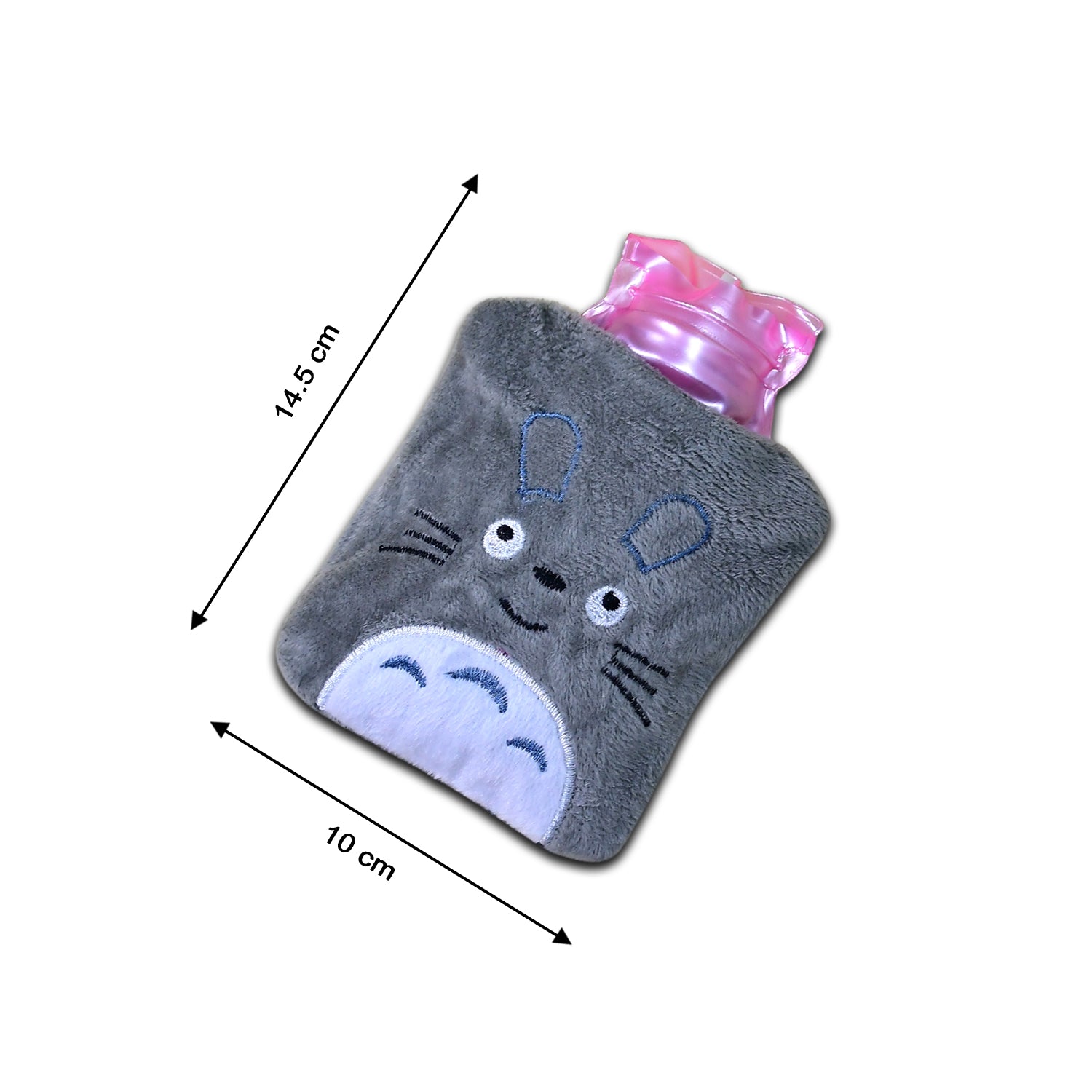 6531 Totoro Cartoon Hot Water Bag Small Hot Water Bag With Cover For Pain Relief Neck Shoulder Pain And Hand Feet Warmer Menstrual Cramps.