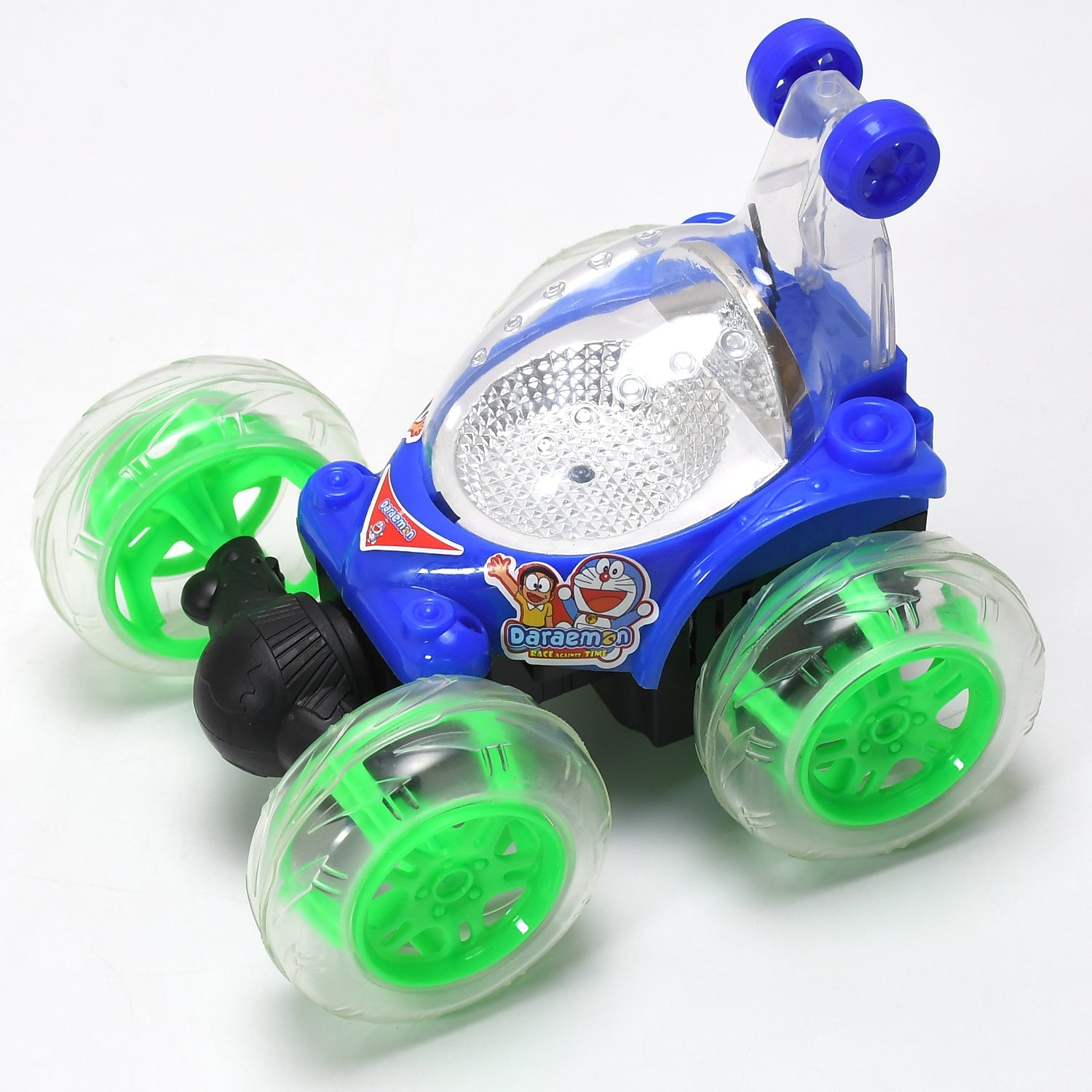 4482 Rechargeable 360 Degree Stunt Rolling Remote Control Car With Colourful 3d Lights And Music For Kids