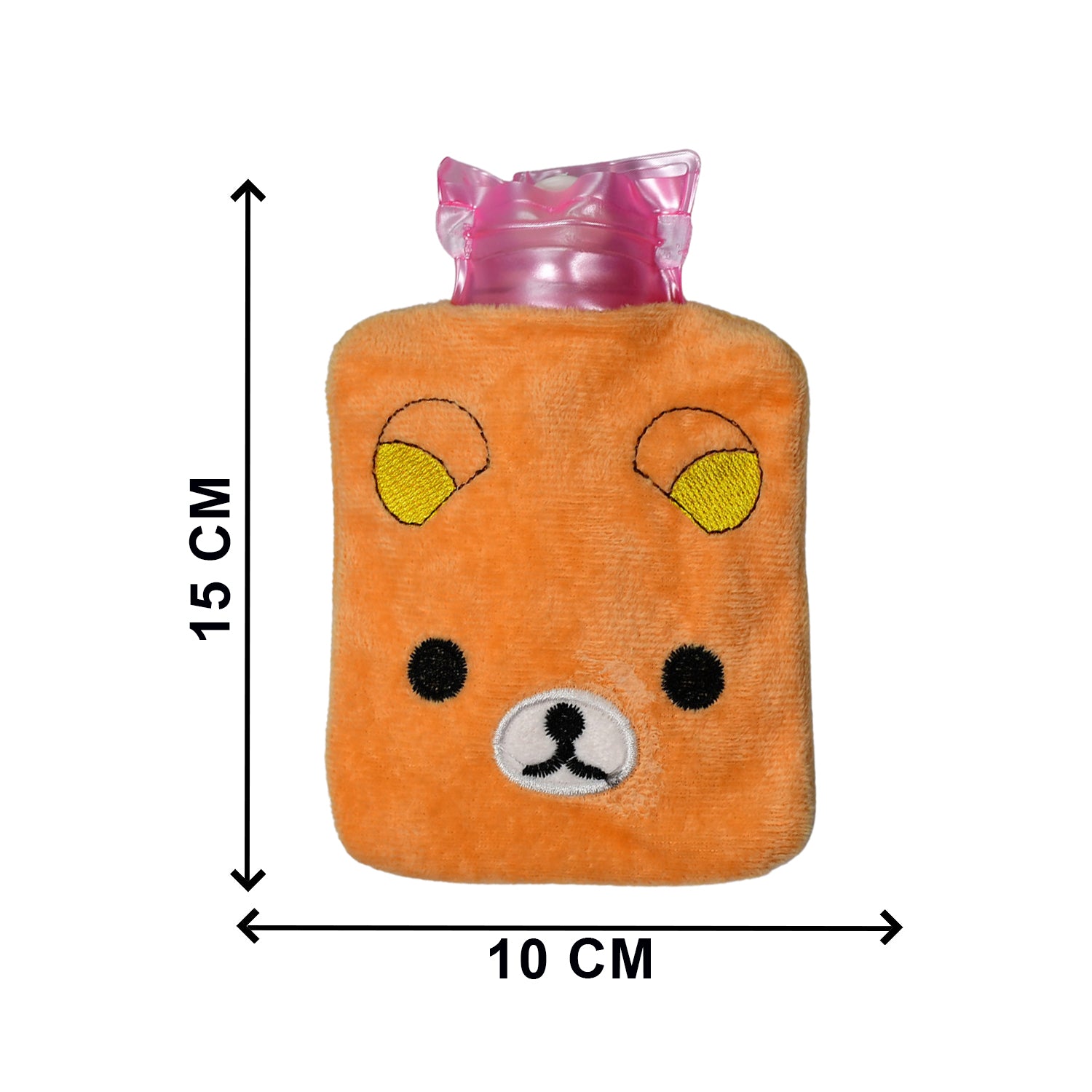 6503 Orange Panda Small Hot Water Bag With Cover For Pain Relief Neck Shoulder Pain And Hand Feet Warmer Menstrual Cramps.