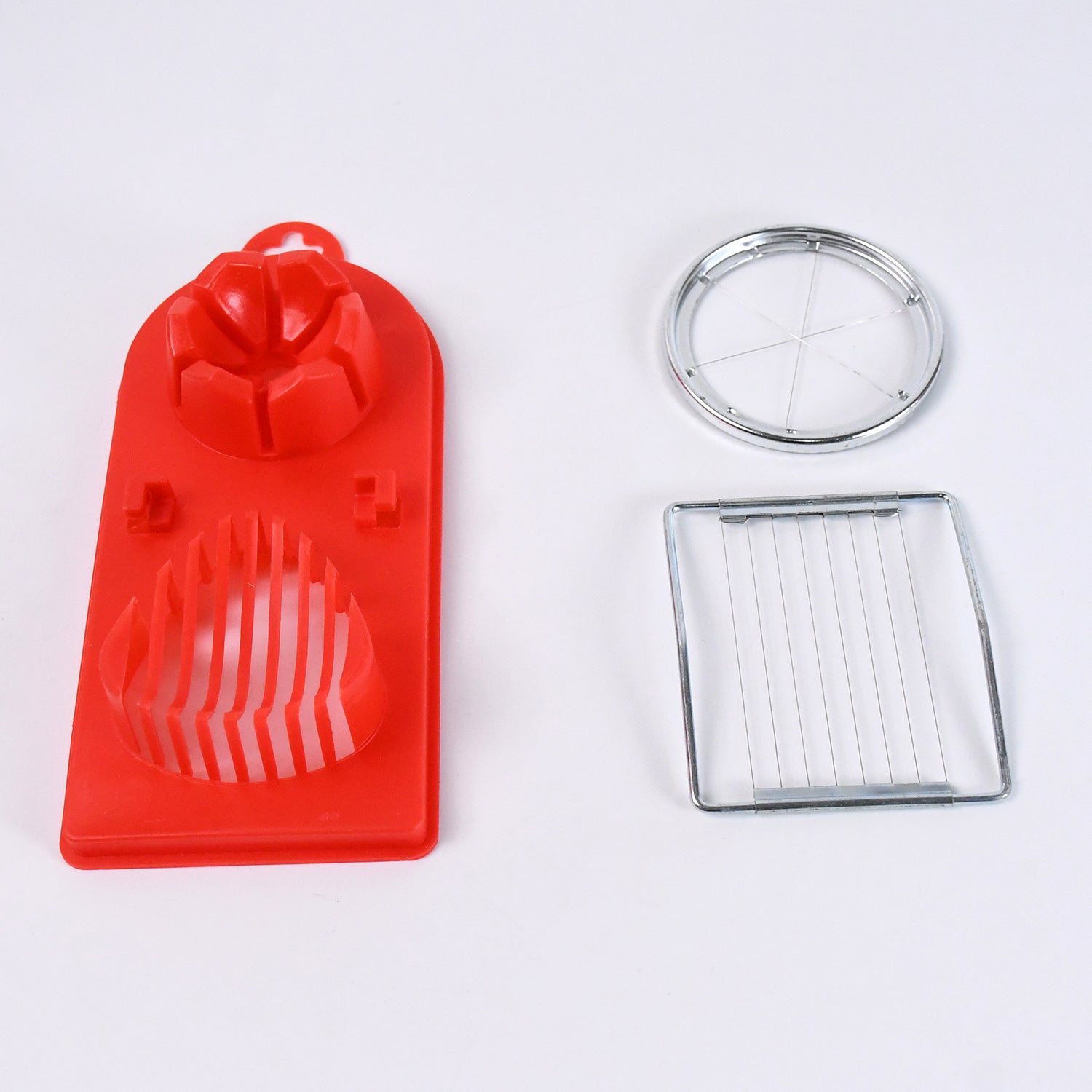 2 In 1 Egg Slicer Egg Cutter For Hard Boiled Eggs (1 Pc)