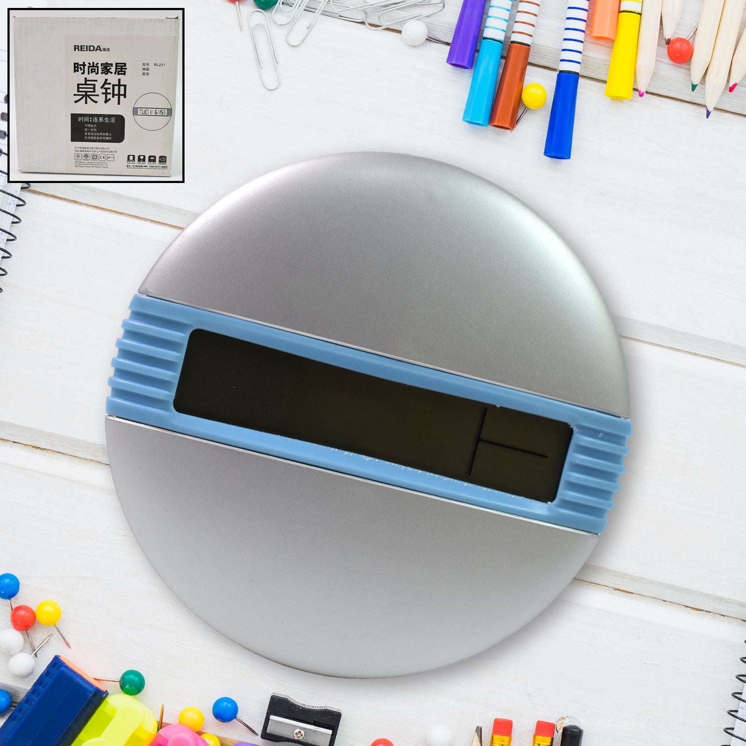 Minimalist Desktop Alarm Clock  Simple Design Powerful Function