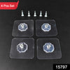 Self Adhesive Hooks Sticker  Screw Nut And Bolt Type (4 Pcs Set)