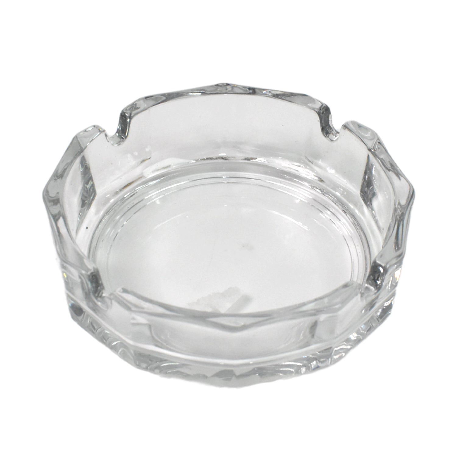 Transparent Ashtray Cigarettes Holder Home Office And Bar Tone Hotel Restaurant Indoor (1 Pc)