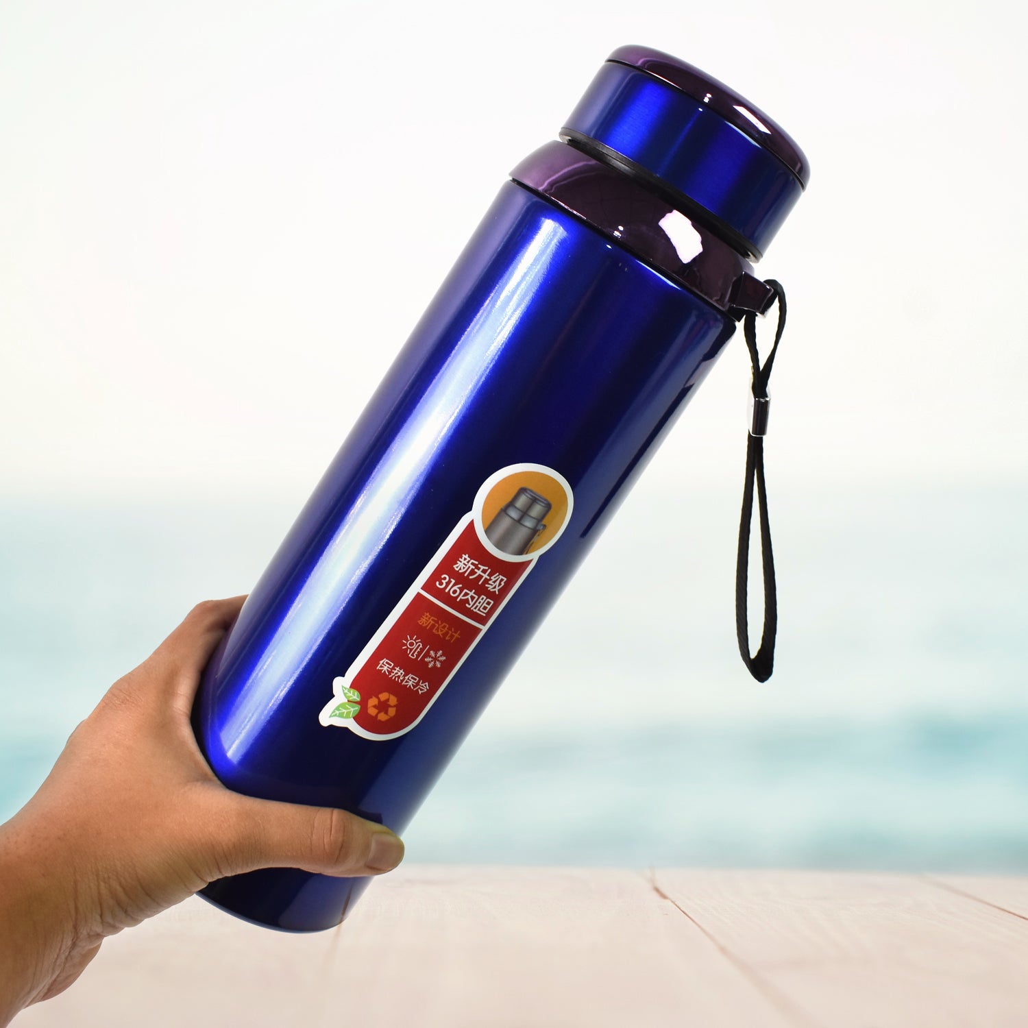 Vacuum Insulated Stainless Steel Bottle Double Walled (1000 Ml)