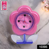 Flower-shaped Desk Clock With Alarm System