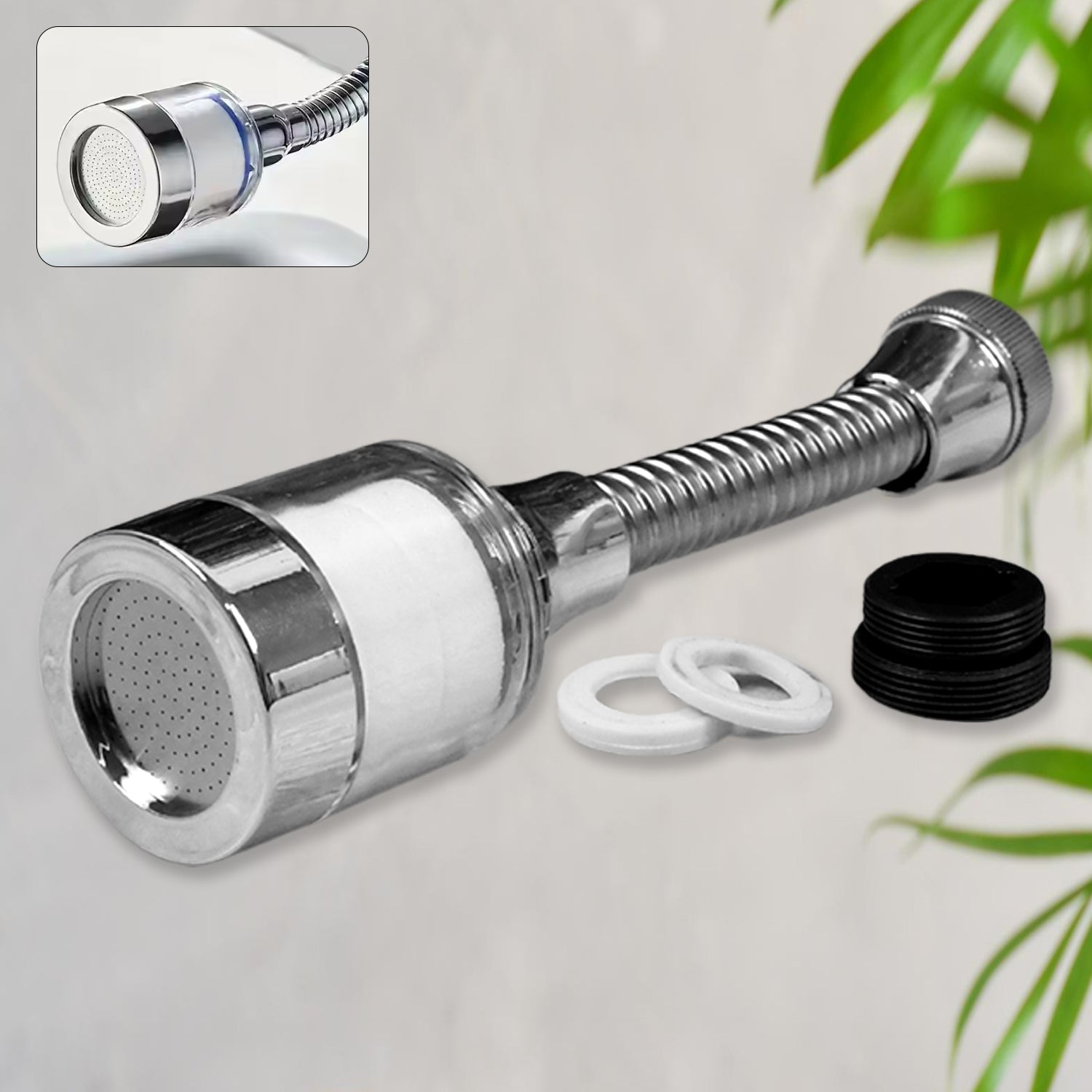 Plastic Water-saving Sprinkler Faucet Aerator (6.5 Inch)