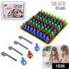 1936 Plastic Color Crush Game Board A Puzzle Game Challenges Educational Board Games Game For Kids  Adults Birthdaygift(1 Set)