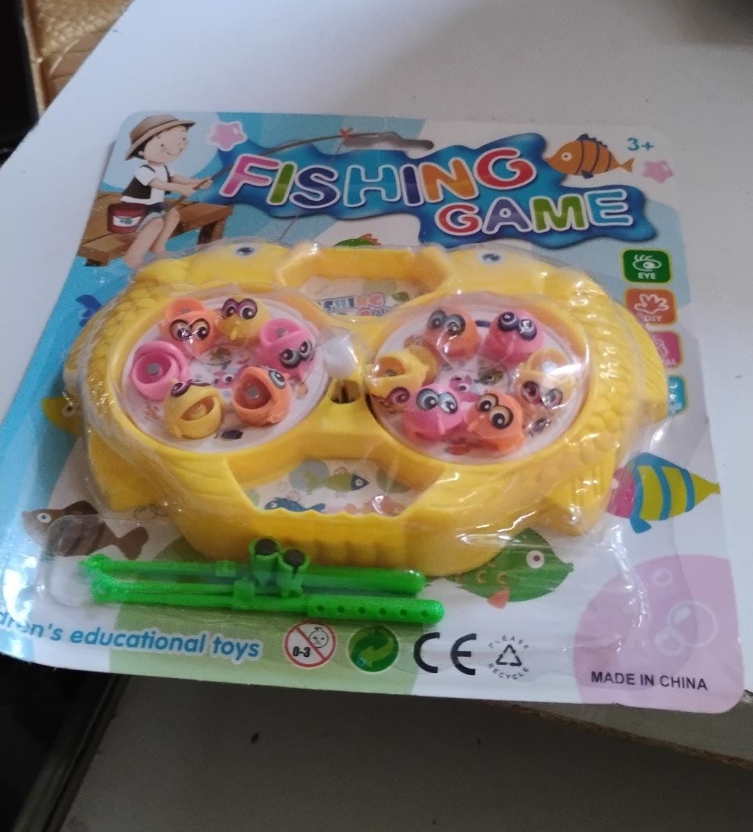 Fishing Game For Kids Include 12 Pieces Fishes And 2 Fishing Rod (1 Set)