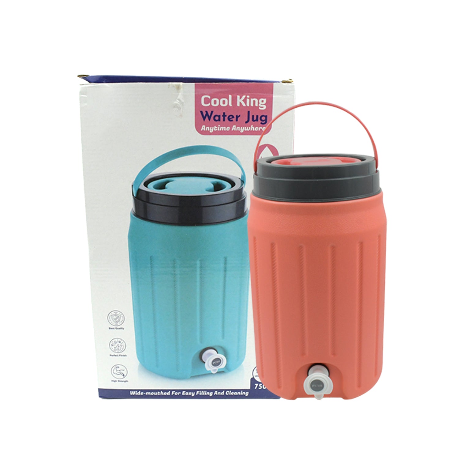 Insulated Plastic Water Rover Jug With A Sturdy Handle Water Jug Camper With Tap Plastic Insulated Water Water Storage Cool Water Storage For Home  Travelling (2500ml 7500ml 12000ml)