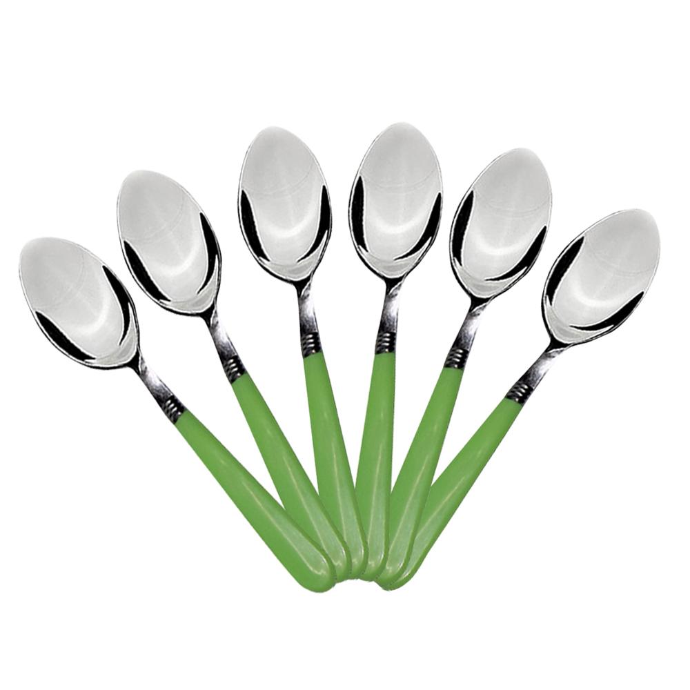 2269 Stainless Steel Spoon With Comfortable Grip Dining Spoon Set Of 6 Pcs