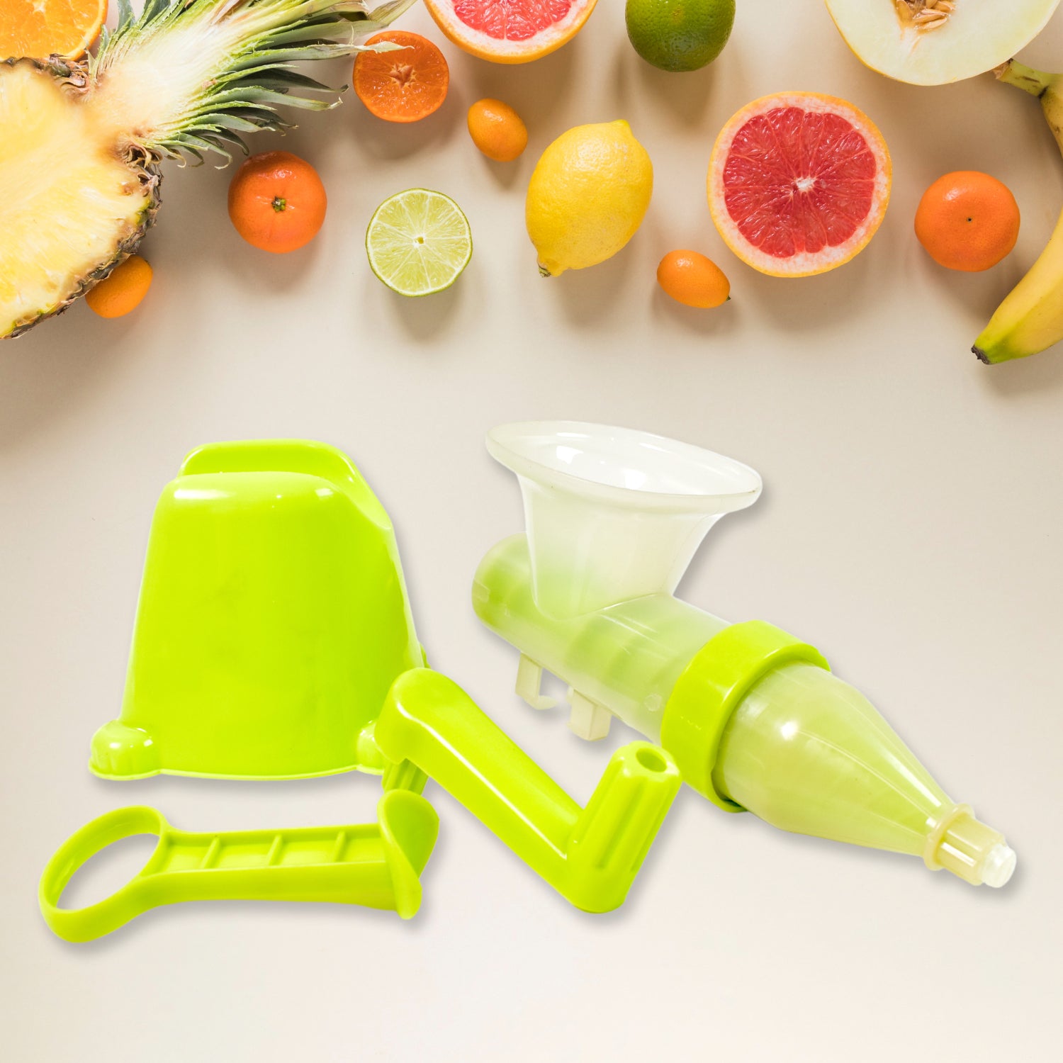 Manual Juicer Modern Plastic Fruit And Vegetable Juicer (1 Pc  Bowl Not Included)