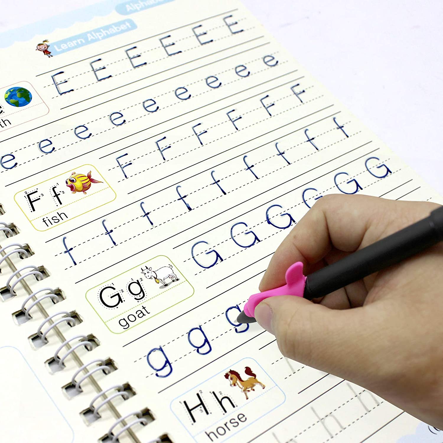 8075 4 Pc Magic Copybook Widely Used By Kids Childrens And Even Adults Also To Write Down Important Things Over It While Emergencies Etc.