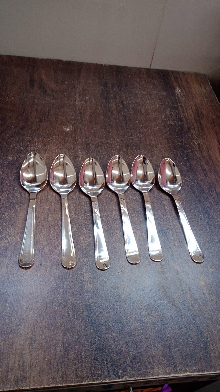 Big Dinner Spoons 6 Pieces Stainless Steel Table Spoon