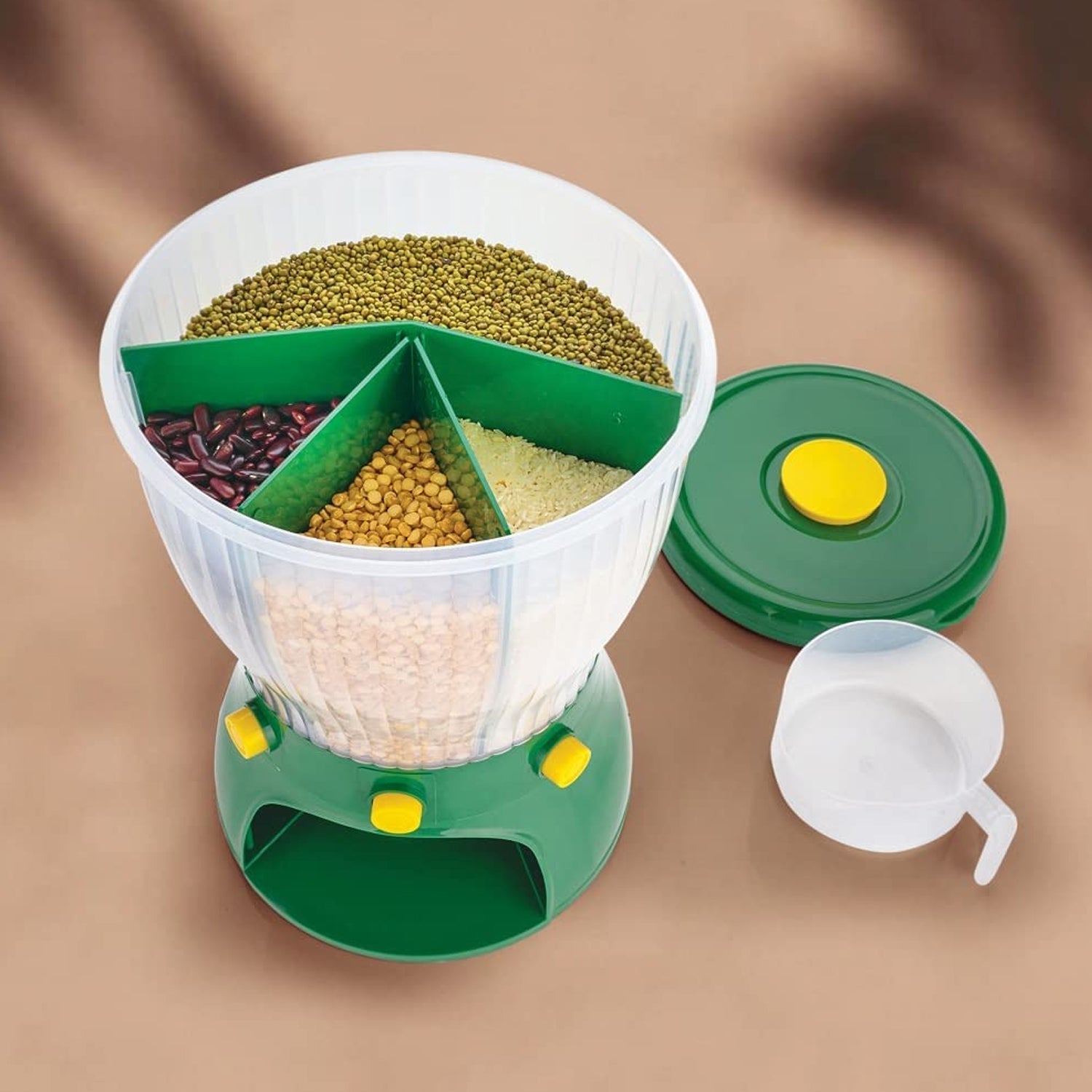 4 In 1 360 Degree Rotation Cereal Dispenser (Approx 10 Kg  1 Pc)